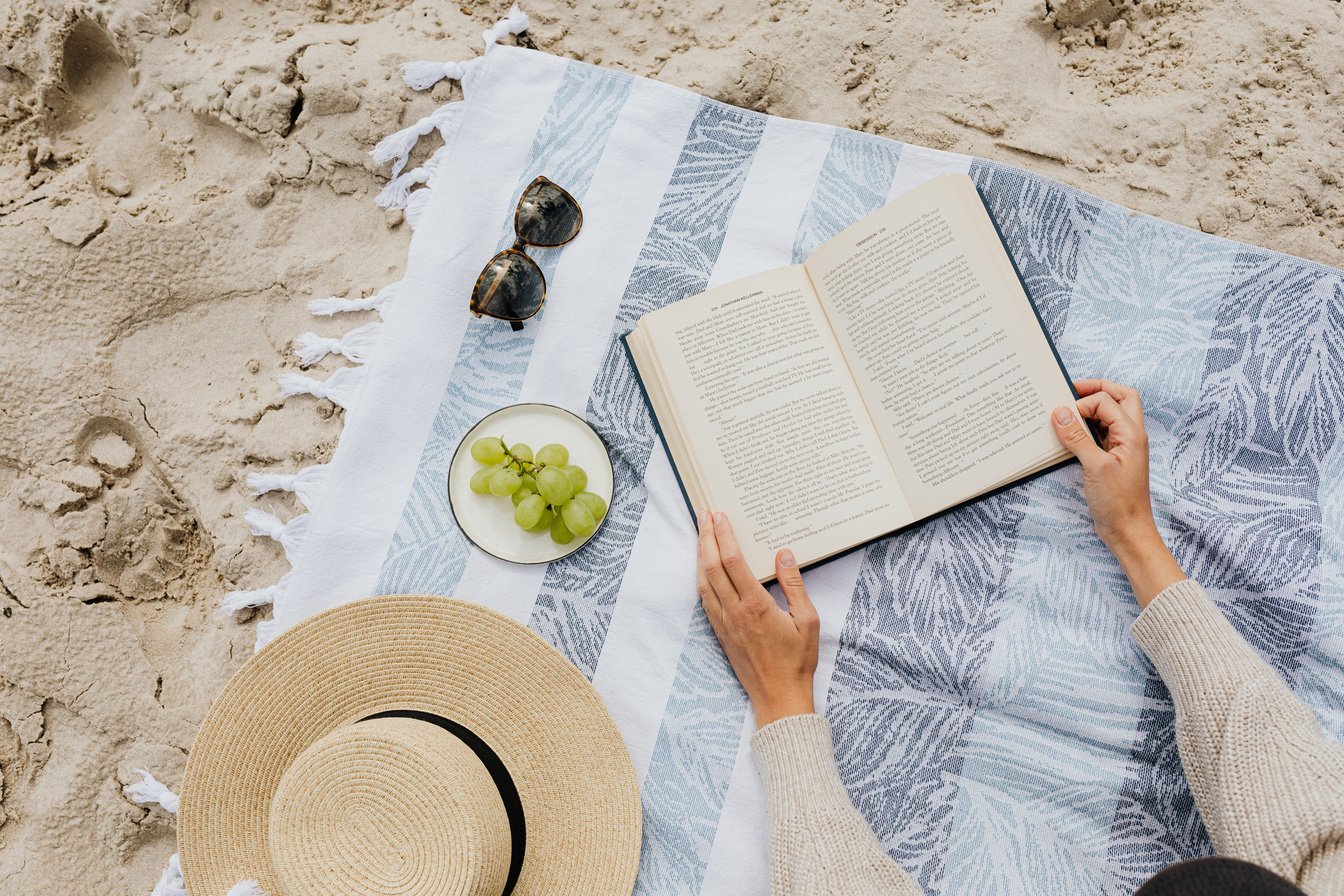 Reading a Book at the Beach